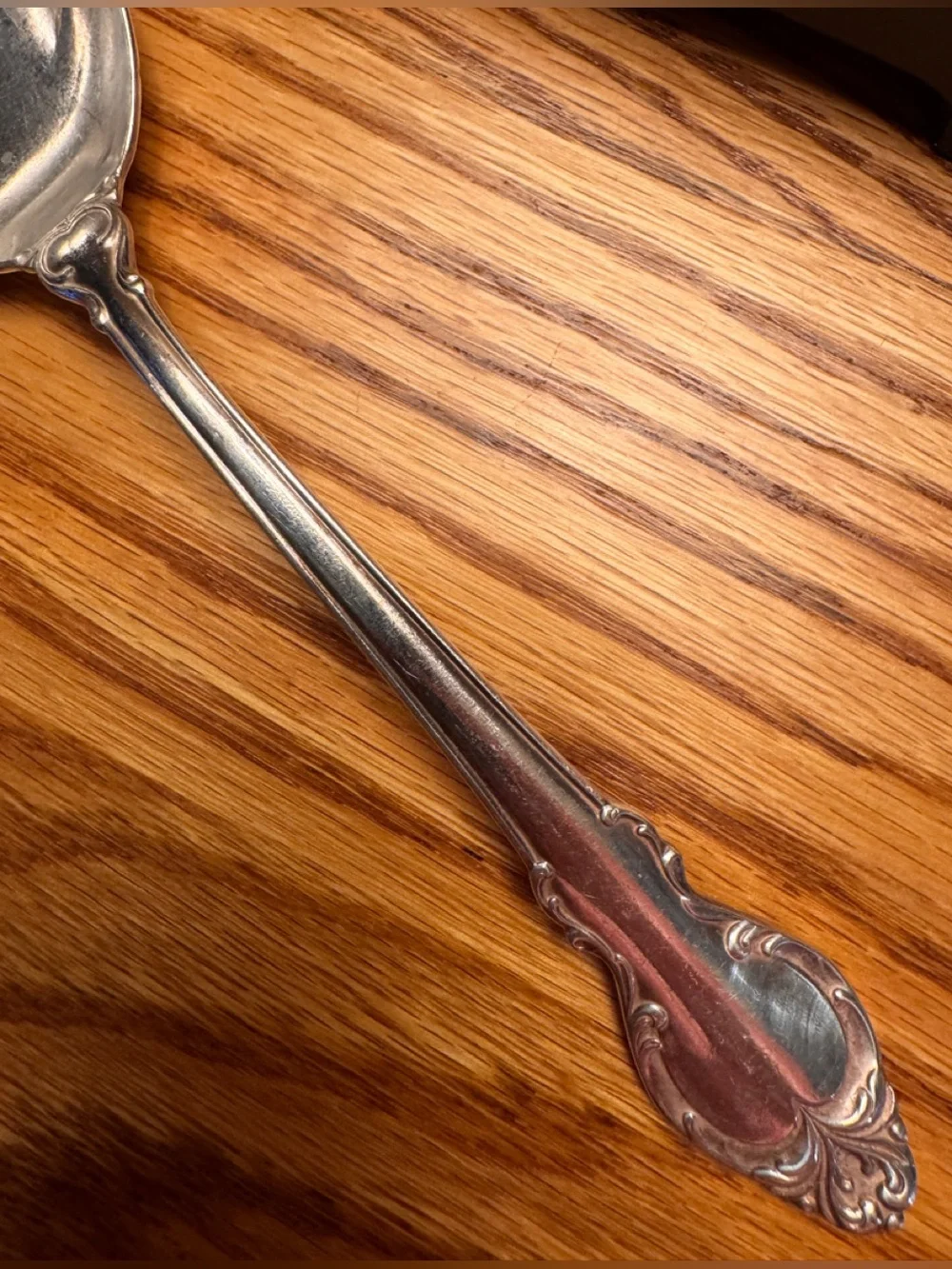Vintage Holmes & Edwards Danish Princess Silver Plate Serving  Spoon Cottagecore